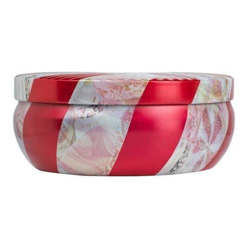 נר ריחני בקופסת פח עם 3 פתילים - Crushed Candy Cane VOLUSPA – תמונה 3