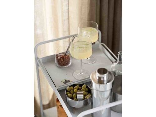 עגלת בר Coctail - אפור סופט – תמונה 3