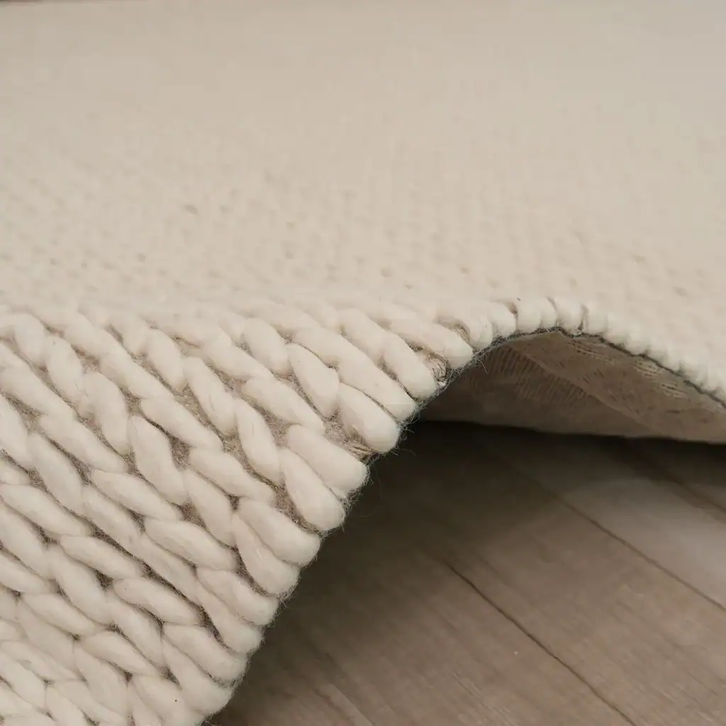 שטיח צמר Wool שמנת – תמונה 4