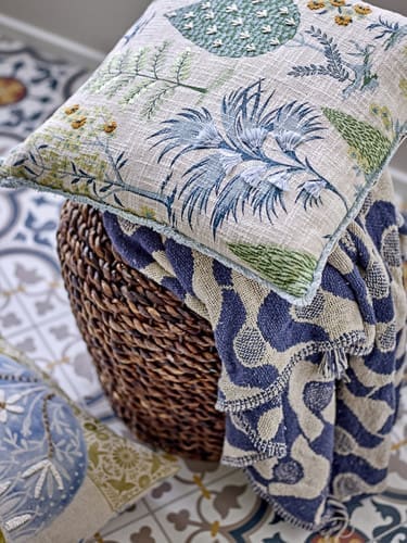 כירבולית כותנה 160x130 ס"מ Santena - כחול Bloomingville – תמונה 5
