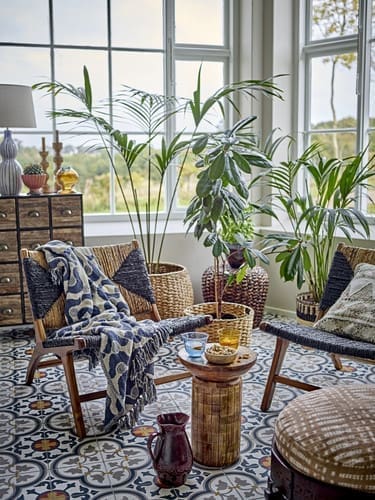 כירבולית כותנה 160x130 ס"מ Santena - כחול Bloomingville – תמונה 4