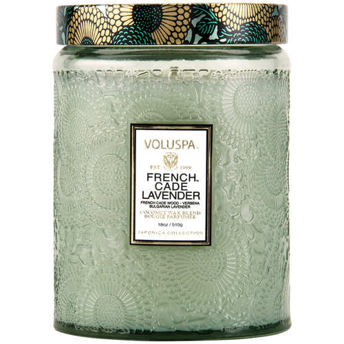 נר ריחני בצנצנת זכוכית 510 גרם - French Cade & Lavender VOLUSPA