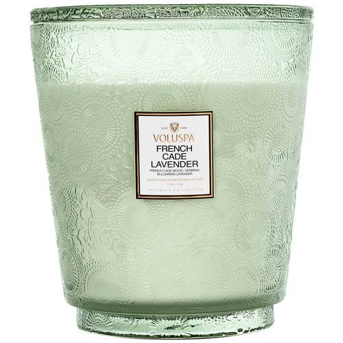 נר ריחני במיכל זכוכית ענק 3.5 קילו - French Cade & Lavender VOLUSPA