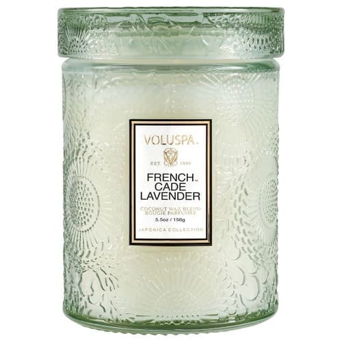 נר ריחני בצנצנת זכוכית 156 גרם - French Cade & Lavender VOLUSPA