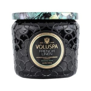 נר ריחני בצנצנת זכוכית French Linen - Petite Jar VOLUSPA