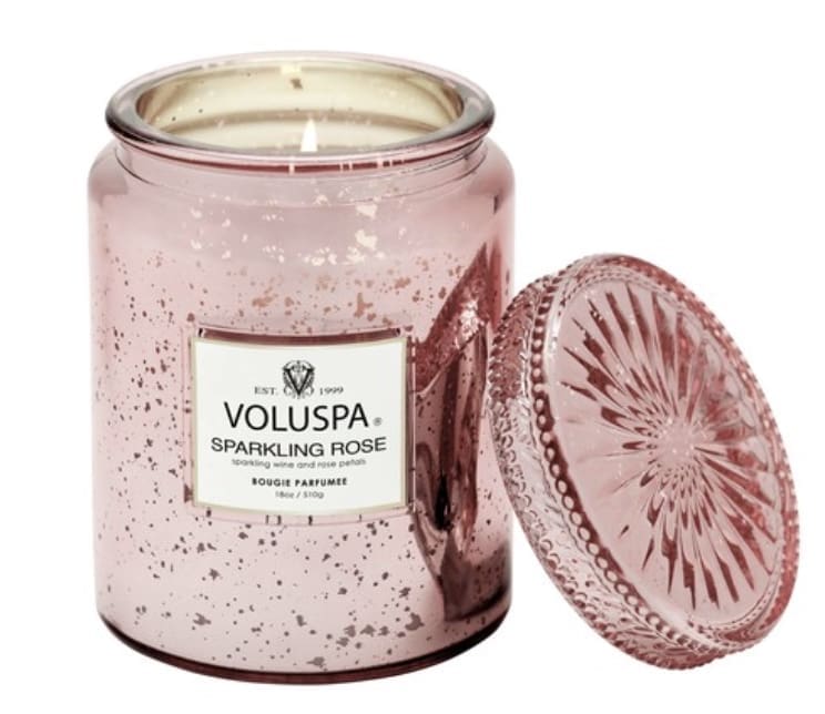 נר ריחני בצנצנת זכוכית 510 מל Sparkling Rose – תמונה 2