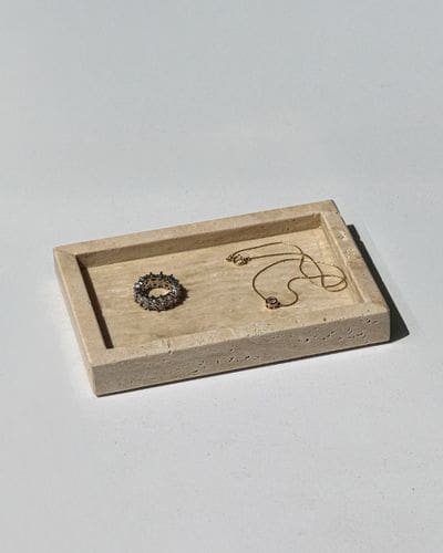 מגש שיש Enzo א' 15 ר' 10 סמ - טרוורטין Studio Marmo – תמונה 2