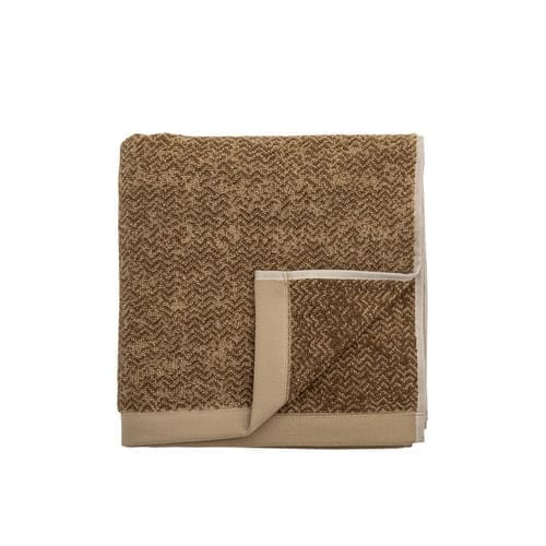 מגבת כותנה 100X50 ס"מ Kahla - חום Bloomingville