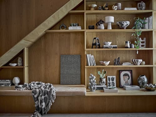 כירבולית כותנה ממוחזרת 160x130 ס"מ Salobre שחור Bloomingville – תמונה 4