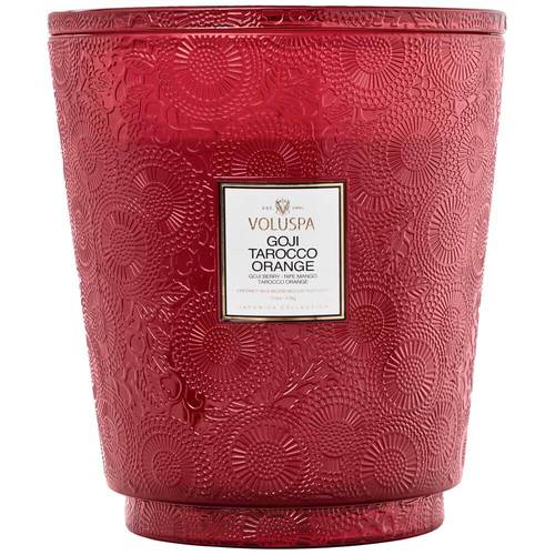 נר ריחני במיכל זכוכית ענק 3.5 קילו - Goji Tarocco Orange VOLUSPA